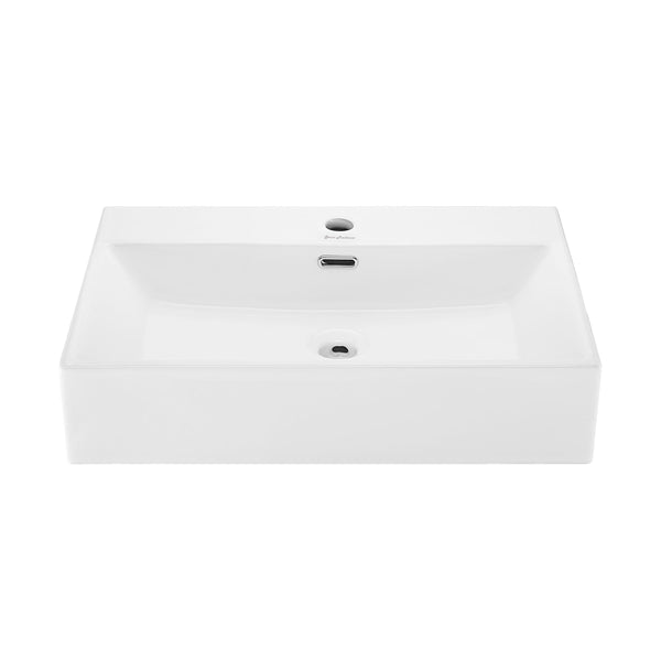 Claire Rectangle Wall-Mount Bathroom Sink, 24-in H2E7
