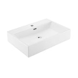 Claire Rectangle Wall-Mount Bathroom Sink, 24-in H2E7 - product image 2