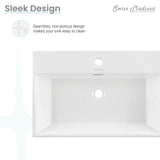 Claire Rectangle Wall-Mount Bathroom Sink, 24-in H2E7 - product image 5