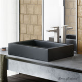 Voltaire Ceramic Rectangle Vessel Sink, Matte Black Q3T0 - product image 4