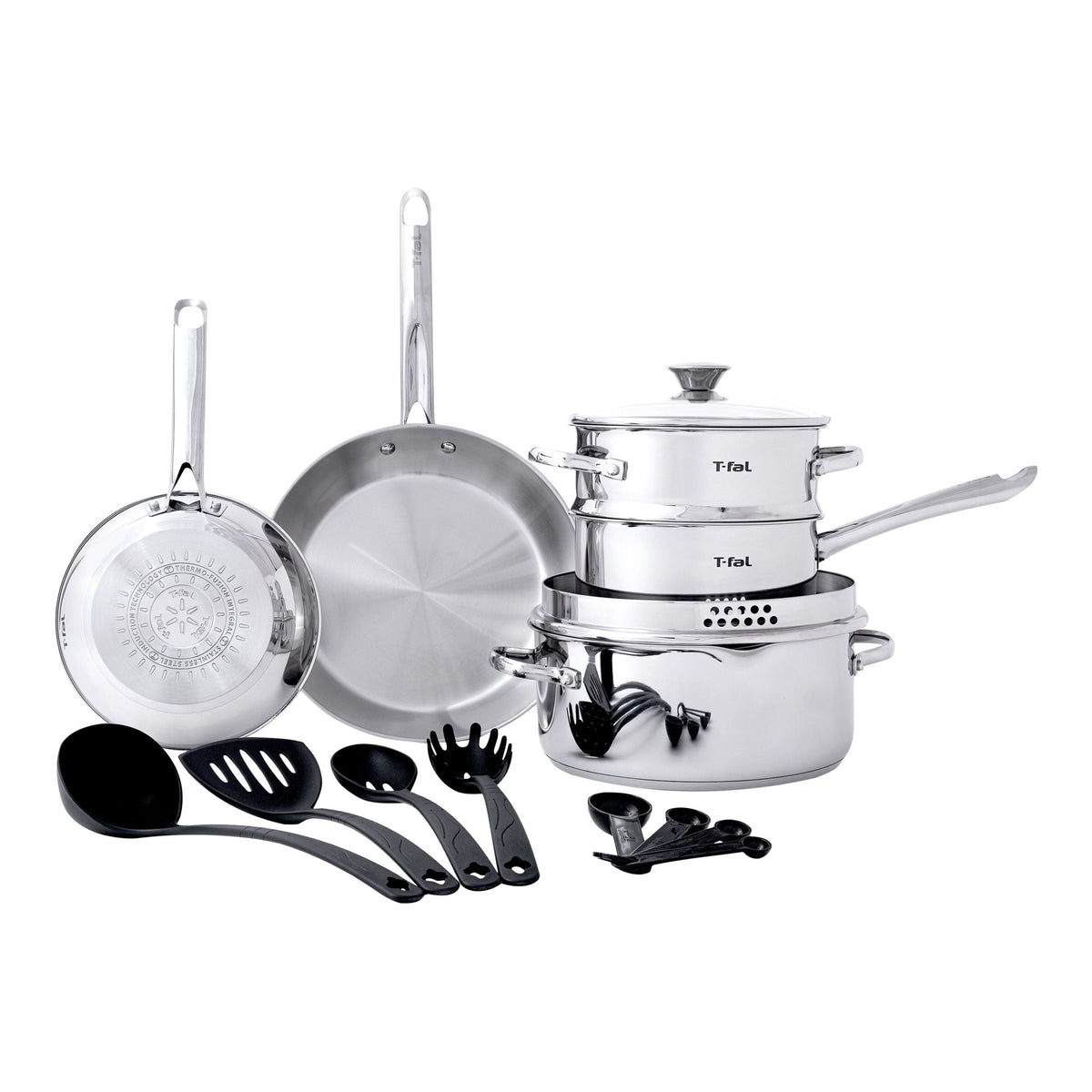 Cook and Strain Stainless Steel Cookware Set, 15-pc K4H9 - product image 1