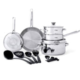 Cook and Strain Stainless Steel Cookware Set, 15-pc K4H9 - product image 2