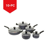 Hard Titanium Cookware Set, Non-stick, Dishwasher & Oven Safe, Grey, 10-pc Y5P6 - product image 3