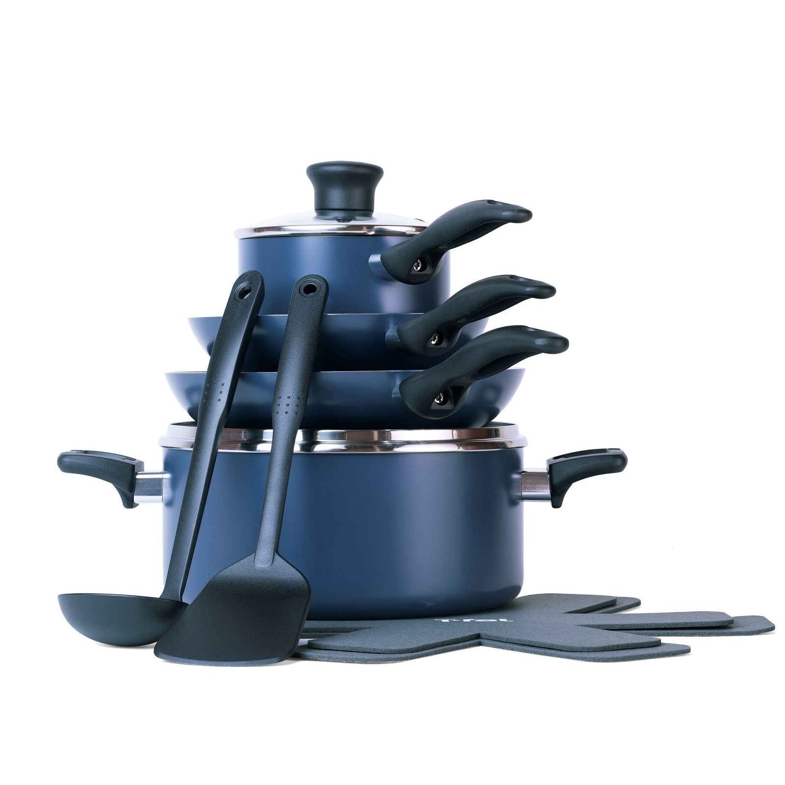 Viva Aluminum Non-Stick Cookware Set, Blue, 10-pc G6R5 - product image 3
