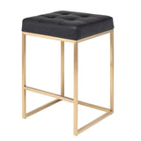 Me Home Black Stainless Steel Pipe Counter Stool Z4O1 - product image 1