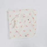 The Elk Baby Tulip Print Premium Organic Cotton Blanket and Beanie Set V4Q9 - product image 1