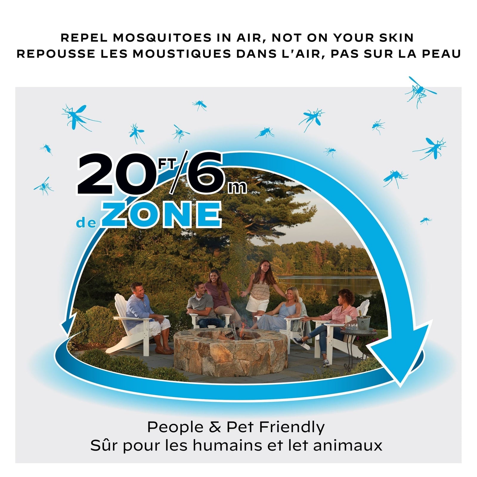 E-ZoneGuard Patio+ Rechargeable Mosquito Repeller with 36-Hr Refill and 6.5-Hr Battery K0I0 - product image 6