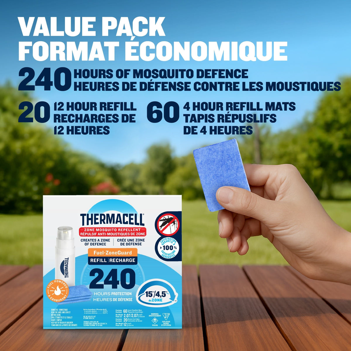 Mosquito Repellent Refill Bulk Pack, 240 Hours U5C6 - product image 5