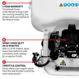 Power TCS6.5 Concrete Backpack Sprayer, 450 PSI T4Y2 - product image 4