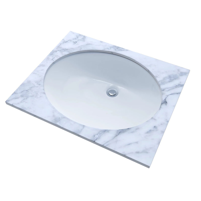 17x14-in Oval Vessel Cotton Undercounter Sink/Lavatory C8R0