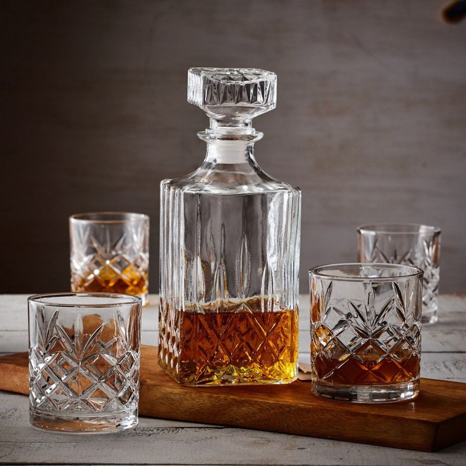Glass Whiskey Decanter & Glasses Set, 5-pc M2A9 - product image 3