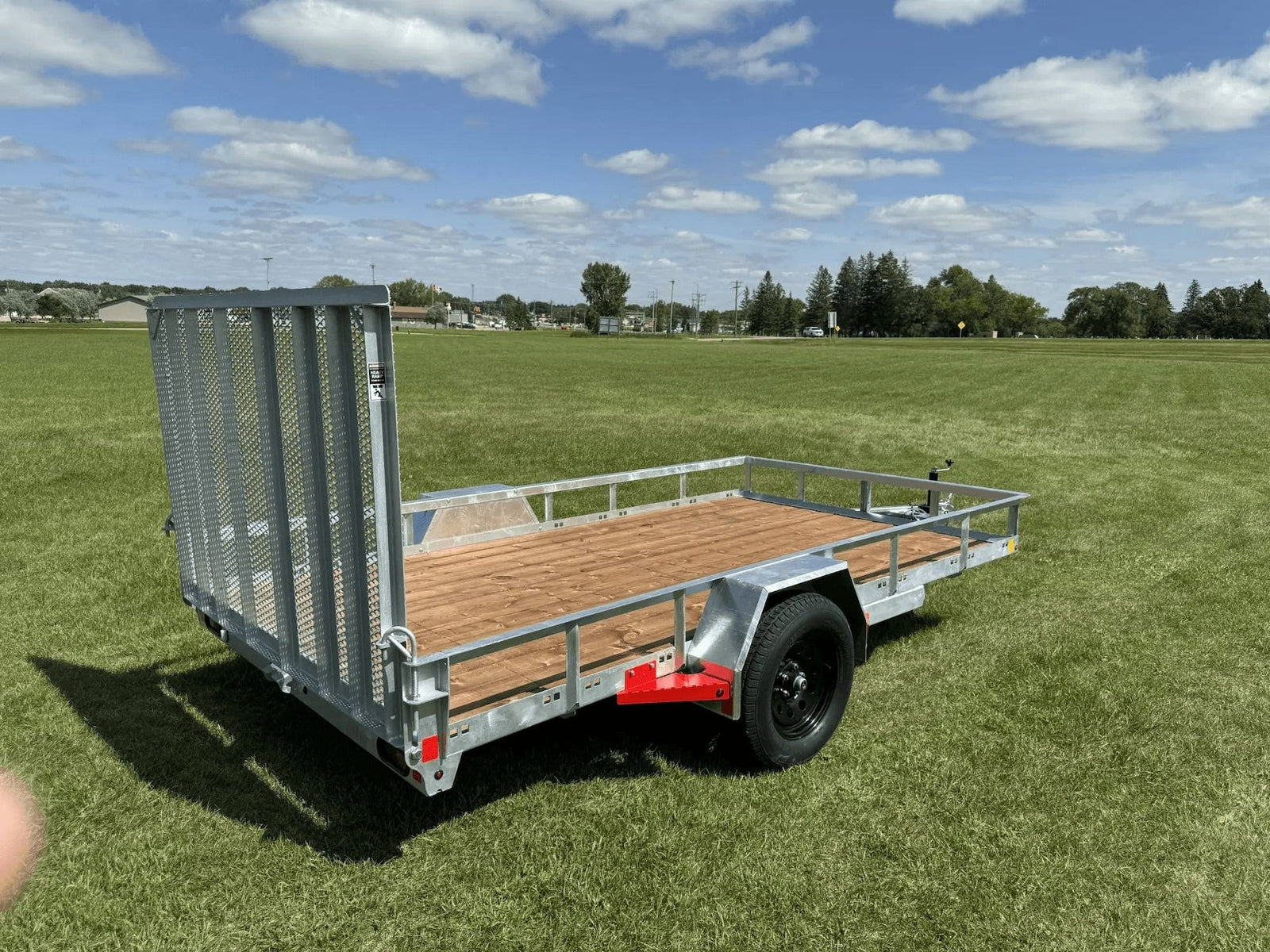 77-in x 12-ft Utility Trailer With Gate, Silver T8V4 - product image 3