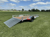 77-in x 12-ft Utility Trailer With Gate, Silver T8V4 - product image 4