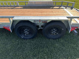 83-in x 16-ft Tandem Axle Utility Trailer, Galvanized Y3O3 - product image 1