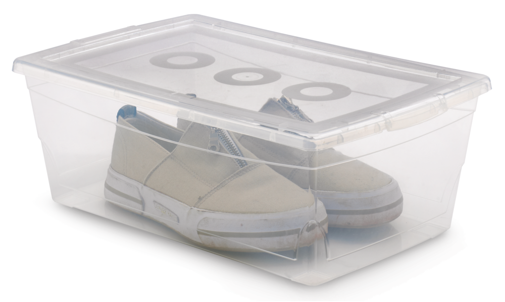 type A Clarity Transparent Storage Box with Lid, 9-L T9B1 - product image 5