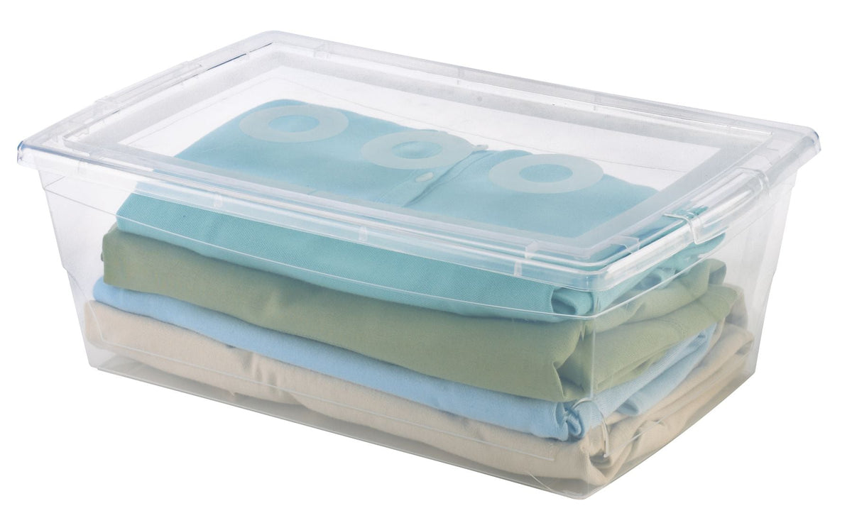 type A Clarity Transparent Storage Box with Lid, 9-L T9B1 - product image 6