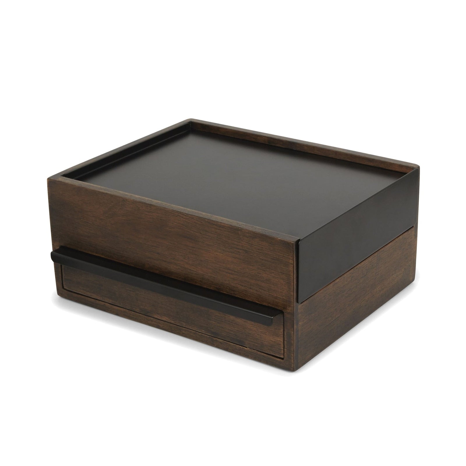Stowit Jewelry Box, Black/Walnut L1Y6 - product image 1
