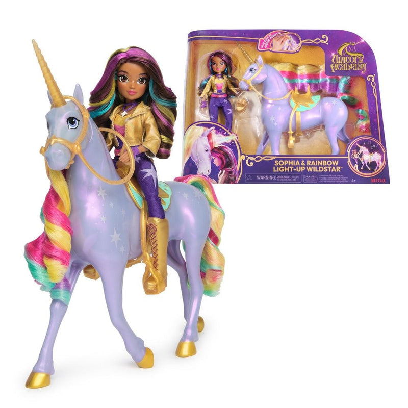 Academy, Sophia & Interactive Rainbow Light-up Wildstar Toy, Ages 4+ F3K3