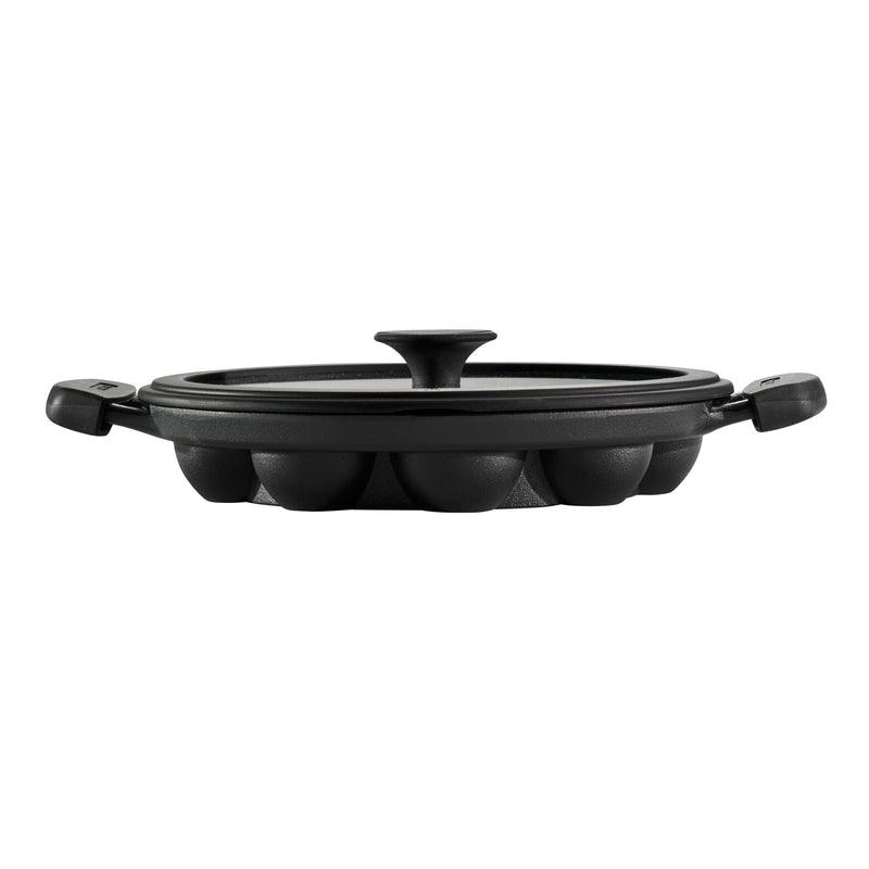 Pre-Seasoned Cast Iron Paniyarrakal with Lid R7K1