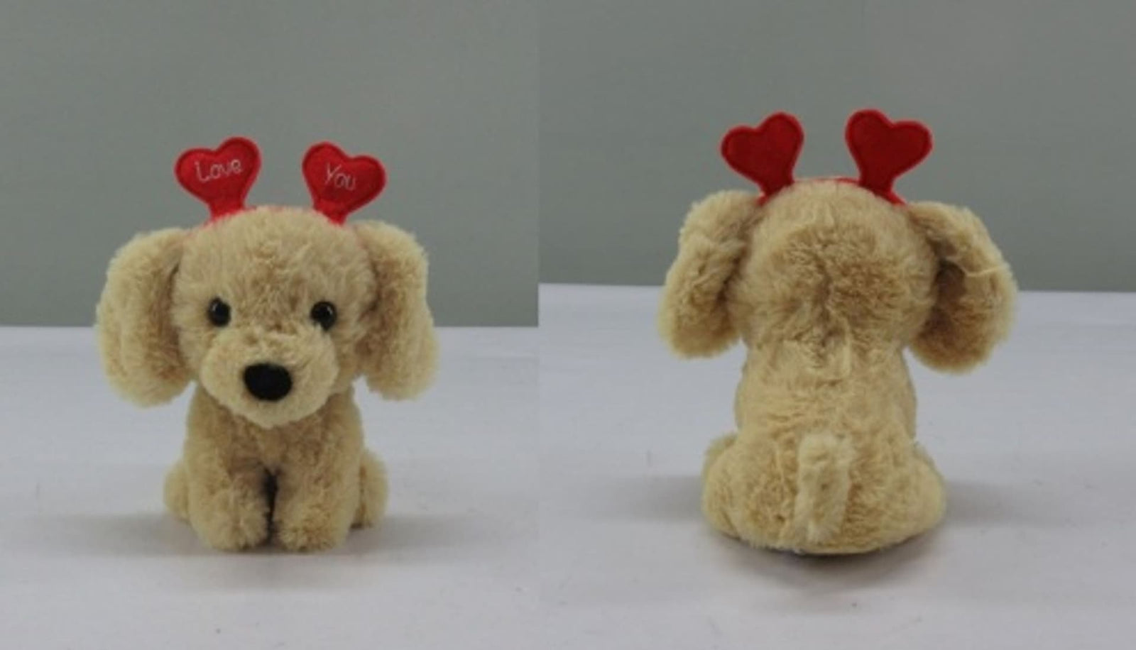 Valentine's Day Plush Dog with Heart Headband Gift for Valentine's/Anniversary Day, 6.5-in I3C3 - product image 1