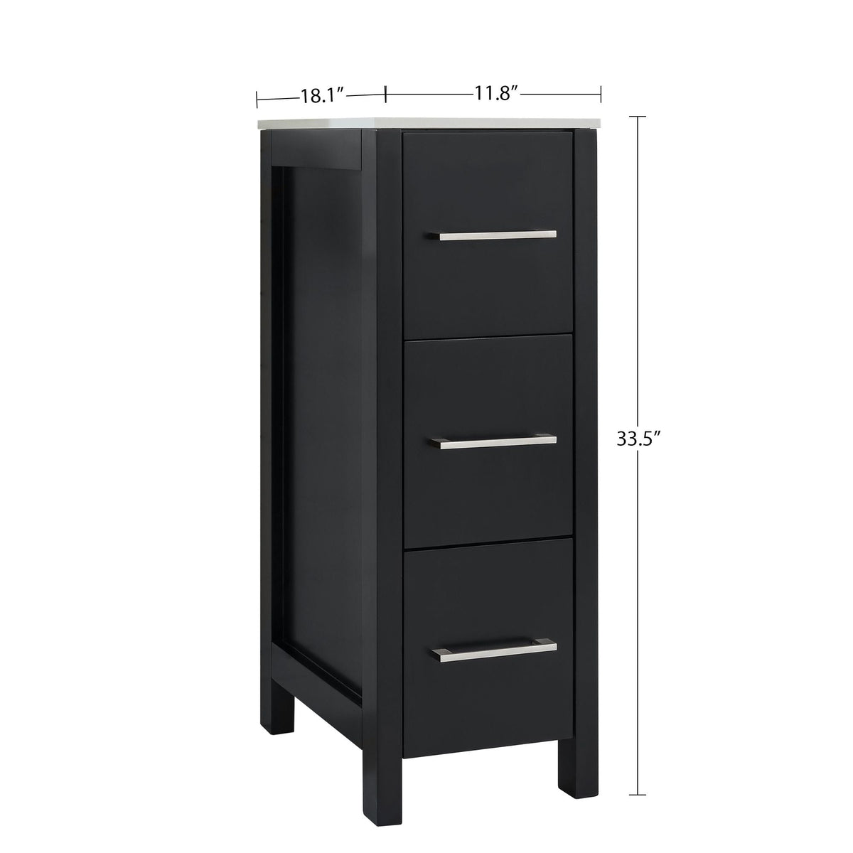 Vanity Art Brescia Vanity Side Cabinet, 12-in Z5A8 - product image 1