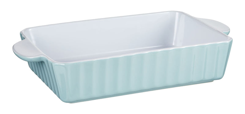 Medium Rectangular Ceramic Baking Dish, Blue V6H6