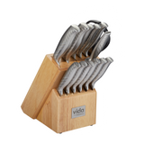 Stainless Steel Knife Block Set, Ergonomic Grip, 14-pc N2T1 - product image 1