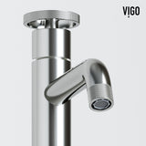 Coca Gothic ConcretoStone Grey Bathroom Sink/Basin Set with Cass Faucet and Rectangular Vessel W4V4 - product image 4