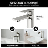 Davidson Single Handle Single Hole Bathroom Sink Faucet, WaterSense Certified, Brushed Nickel B4B7 - product image 4