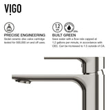 Davidson Single Handle Single Hole Bathroom Sink Faucet, WaterSense Certified, Brushed Nickel B4B7 - product image 7