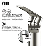 Davidson Single Handle Single Hole Bathroom Sink Faucet, WaterSense Certified, Brushed Nickel D6J1 - product image 8