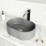 Giralda Gothic ConcretoStone 16x11-in Deep Grey Bathroom Sink/Basin with Rectangular Vessel G2P0 - product image 5