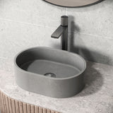 Giralda Gothic ConcretoStone 16x11-in Deep Grey Bathroom Sink/Basin with Rectangular Vessel G2P0 - product image 7