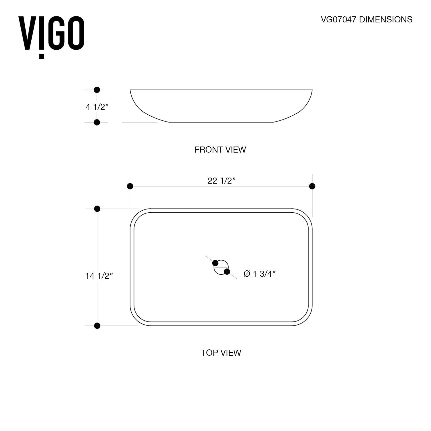Glass Rectangular Vessel Bathroom Sink/Basin with Rounded Edges & Deep Bowl, Russet Z0O6 - product image 6