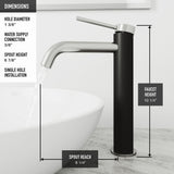 Glass Turquoise Water Bathroom Sink/Basin Set with Lexington Faucet and Rectangular Vessel P7M3 - product image 3