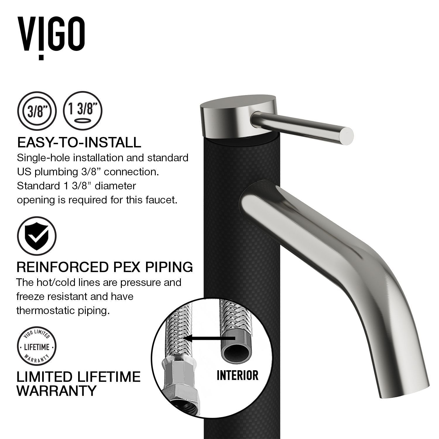 Glass Turquoise Water Bathroom Sink/Basin Set with Lexington Faucet and Rectangular Vessel P7M3 - product image 6