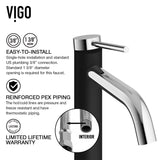 Jasmine MatteStone White Bathroom Sink/Basin Set with Lexington Faucet and Rectangular Composite Vessel G0B6 - product image 7