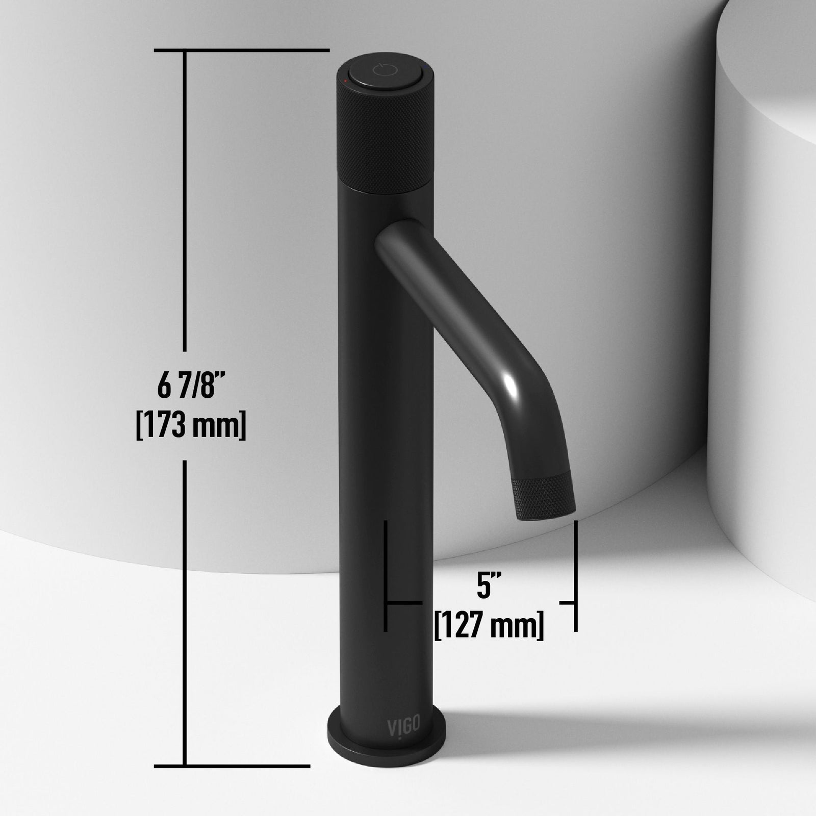 Magnolia MatteStone White Bathroom Sink/Basin Set with Apollo Faucet and Rectangular Composite Vessel X2P1 - product image 8
