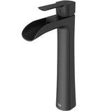 Niko Single Handle Single Hole Bathroom Sink Faucet, Matte Black S4K0 - product image 3