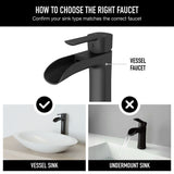 Niko Single Handle Single Hole Bathroom Sink Faucet, Matte Black S4K0 - product image 7