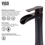 Niko Single Handle Vessel Single Hole Bathroom Sink Faucet with Pop-up Drain, Antique Rubbed Bronze A6L1 - product image 5