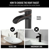 Niko Single Handle Vessel Single Hole Bathroom Sink Faucet with Pop-up Drain, Antique Rubbed Bronze A6L1 - product image 6