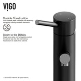 Noma Single Handle Single Hole Bathroom Sink Faucet, Matte Black I2U8 - product image 6