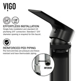 Norfolk Single Handle Vessel Bathroom Sink Faucet, WaterSense Certified, Matte Black C4O3 - product image 6
