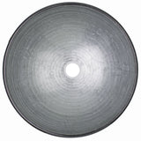 Simply Glass Round Vessel Bathroom Sink/Basin with Deep Bowl, Gray X9W3 - product image 2