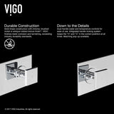 Titus Wall Mount Dual Handle Bathroom Sink Faucet, Eco-Friendly 1.2 GPM Flow Rate, Chrome L1F2 - product image 3