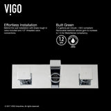 Titus Wall Mount Dual Handle Bathroom Sink Faucet, Eco-Friendly 1.2 GPM Flow Rate, Chrome L1F2 - product image 7