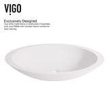 Wisteria White Bathroom Sink Set with Matte Black Olus Faucet D8Y6 - product image 4