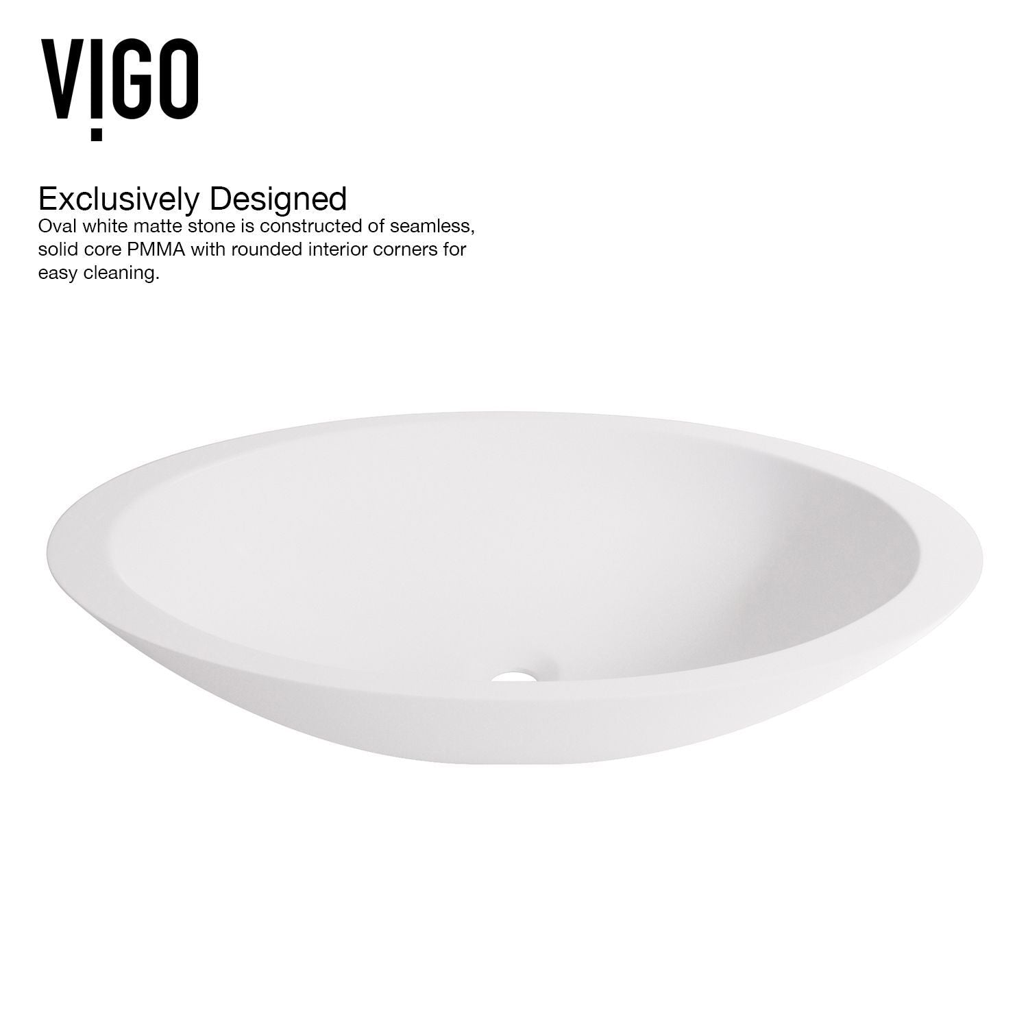 Wisteria White Bathroom Sink Set with Matte Black Olus Faucet D8Y6 - product image 4