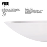 Wisteria White Bathroom Sink Set with Matte Black Olus Faucet D8Y6 - product image 5
